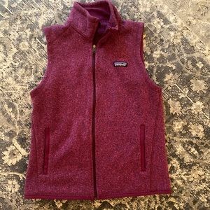 Patagonia women’s medium purple better sweater vest